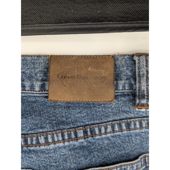 Calvin Klein Vtg Medium Wash Blue Mid Rise Straight Leg Jeans Size 10 31x31 - Picture 4 of 11